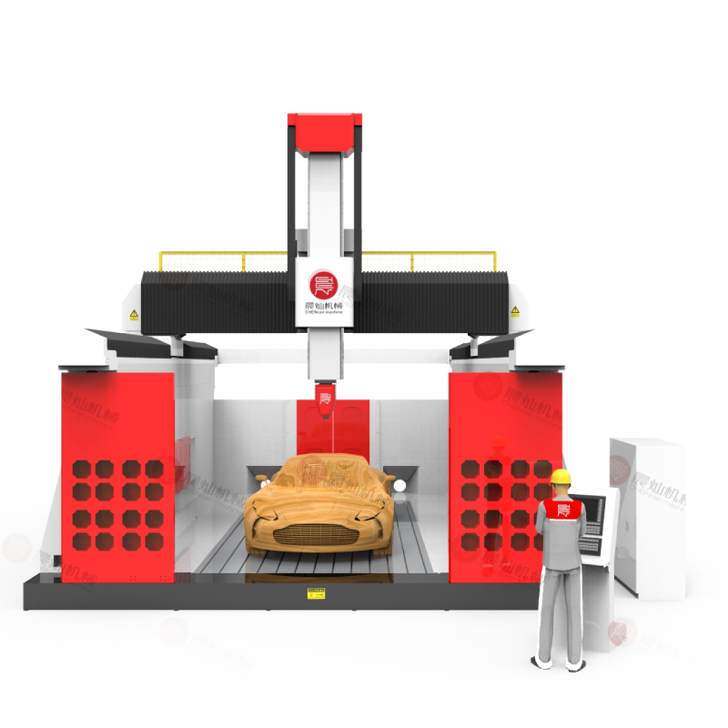 SF3565T-5S Big Size 5 Axis Cnc Router For Car Mold Makiing